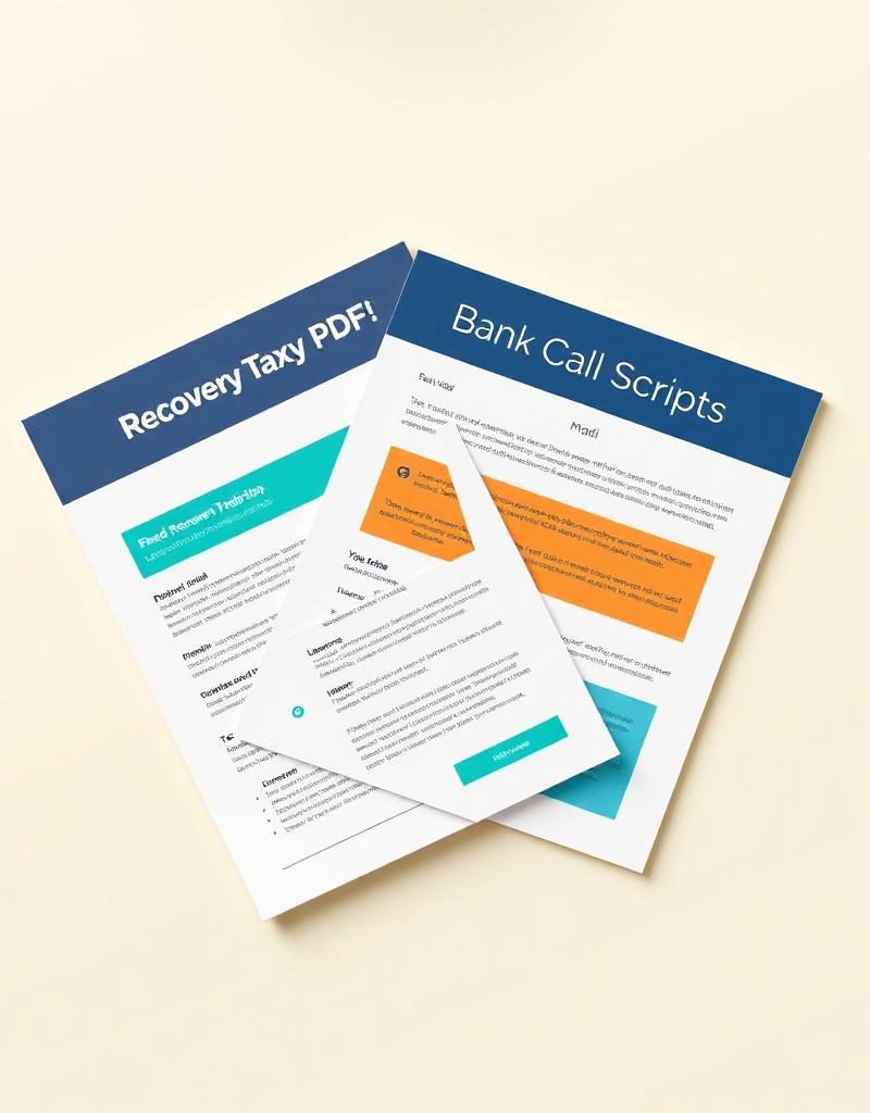 Preview of Fraud Recovery Templates & Bank Call Scripts